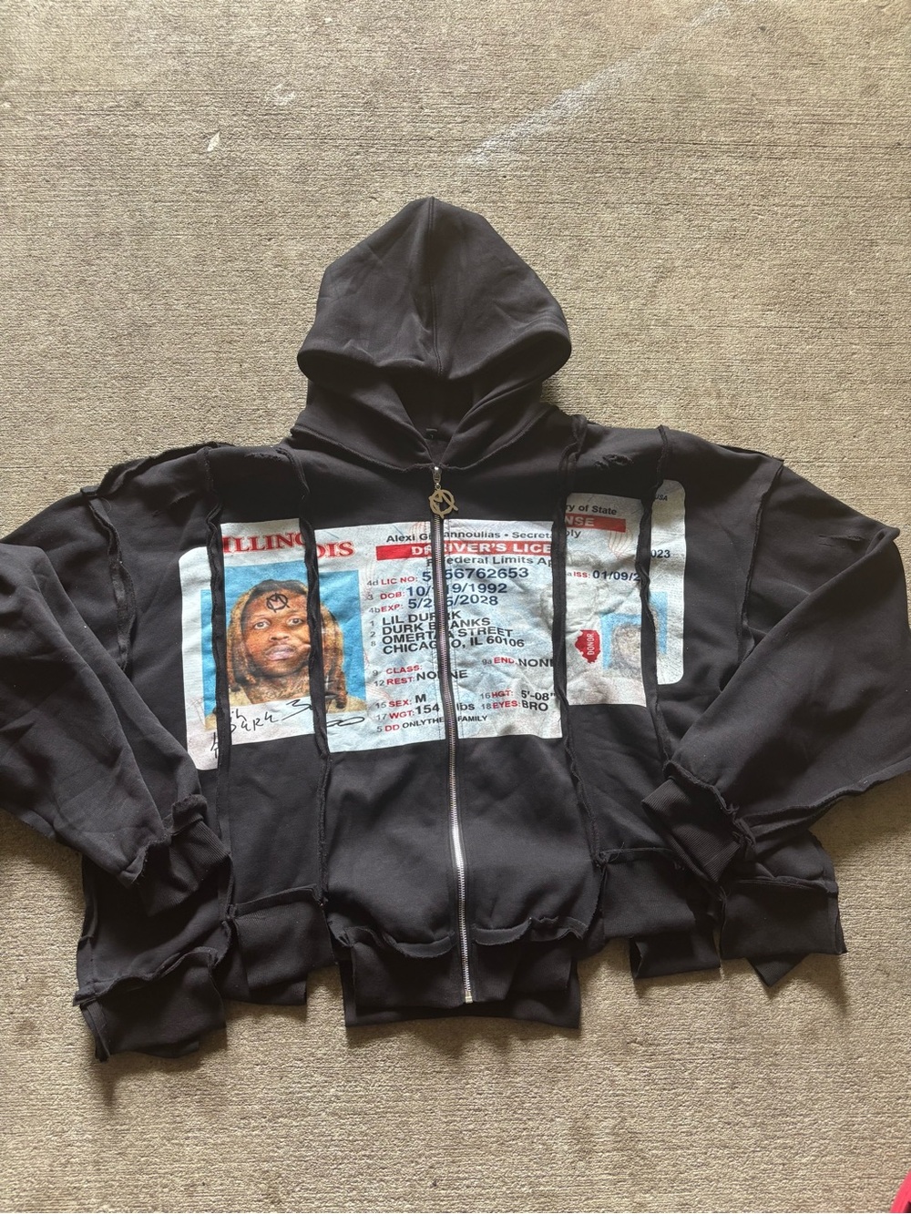 Free durk OMERTA zip up⛓️